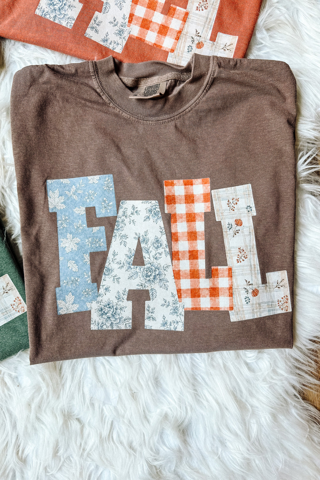 FALL Floral Patterns Graphic Tee - Multiple Colors