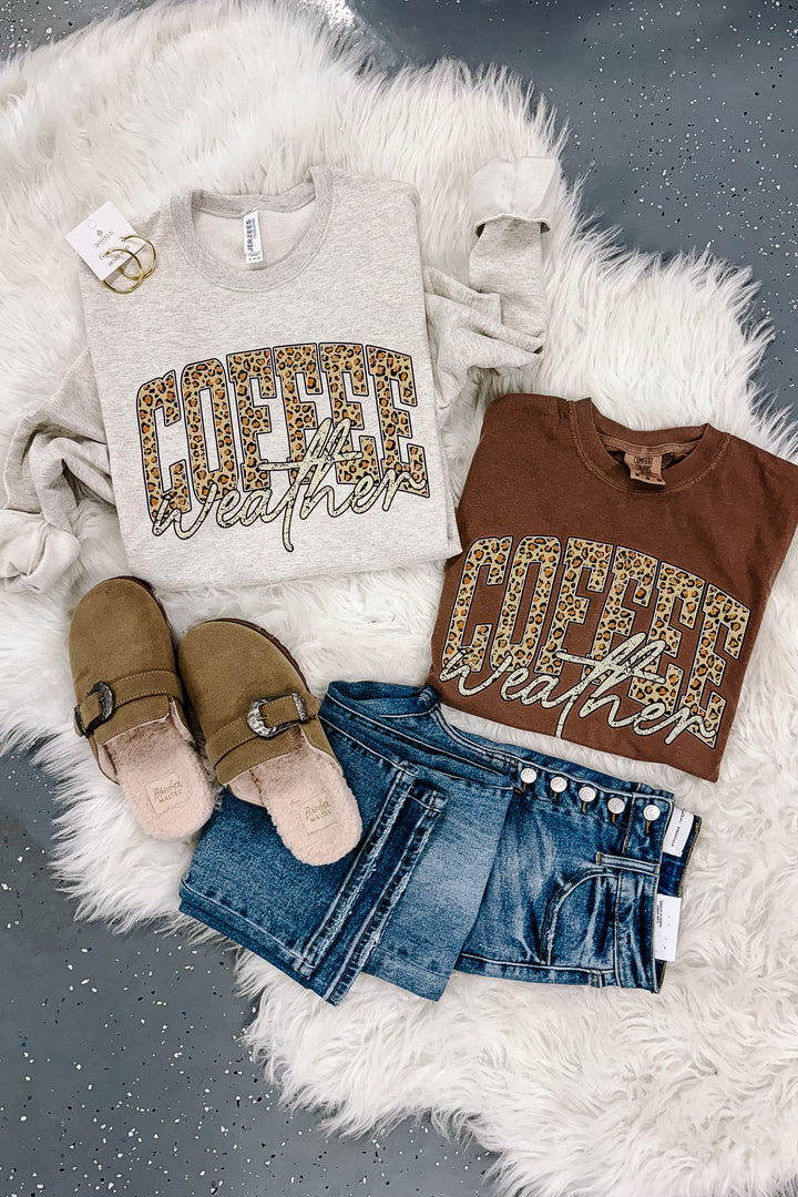 Leopard Coffee Weather Graphics - Multiple Styles