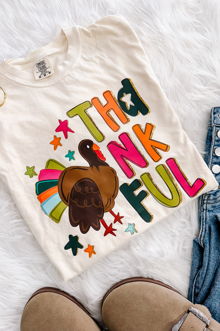 Give Thanks Colorful Turkey Graphics - Multiple Styles