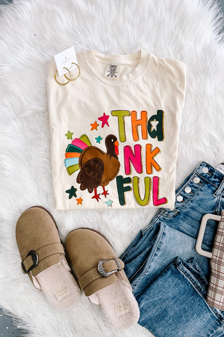 Give Thanks Colorful Turkey Graphics - Multiple Styles