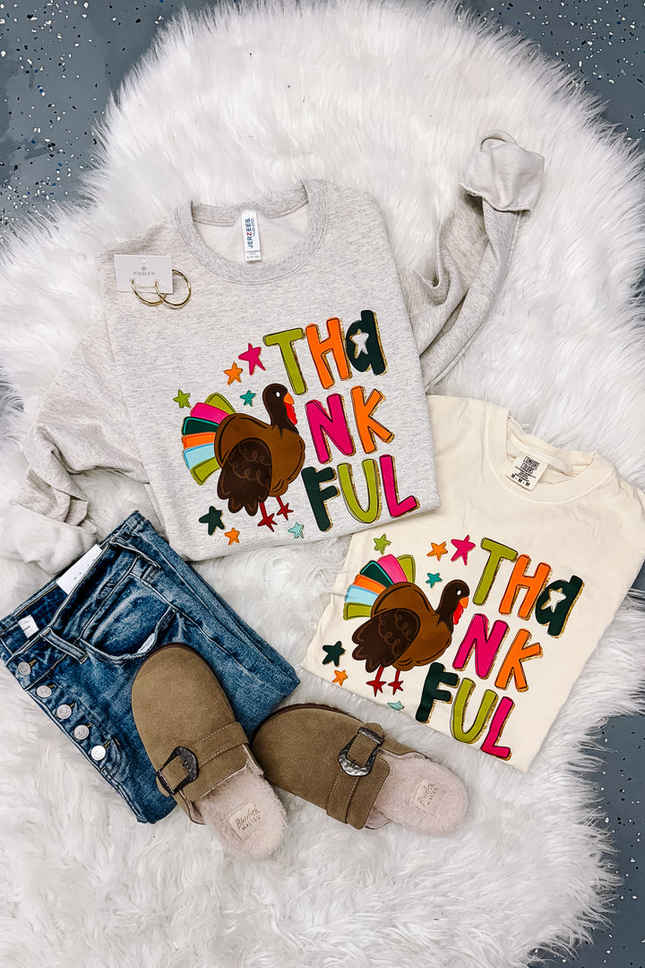 Give Thanks Colorful Turkey Graphics - Multiple Styles