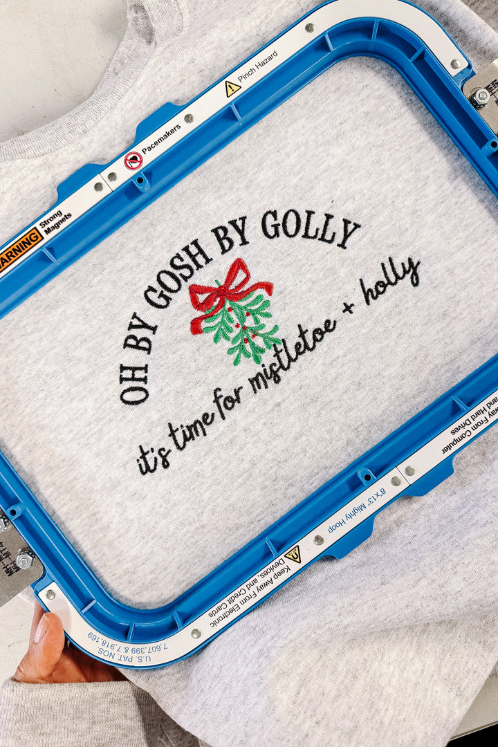 Oh By Gosh By Golly Embroidered Sweatshirt - Ash Grey