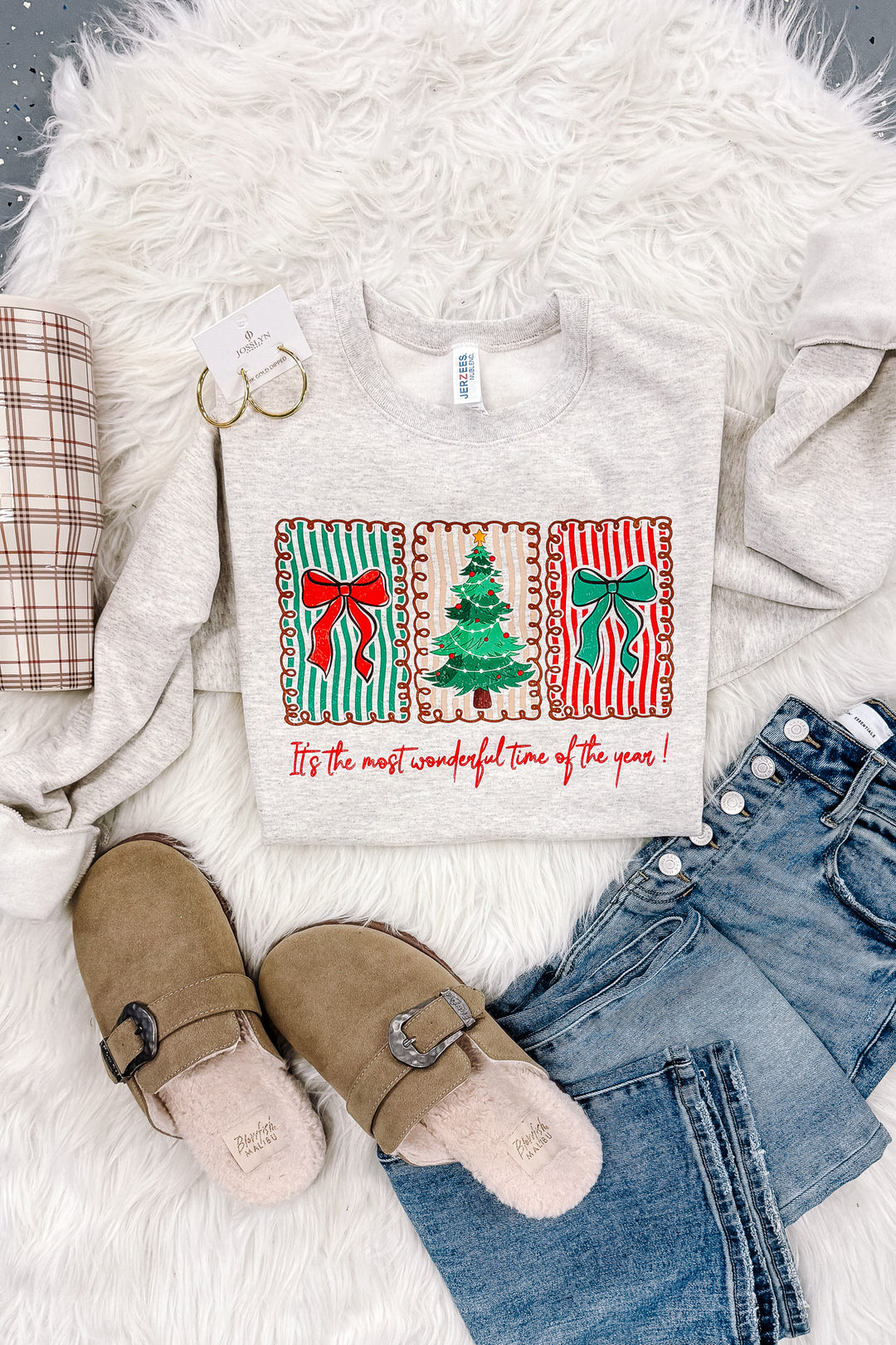 The Most Wonderful Time Graphic Sweatshirt - Oatmeal Heather