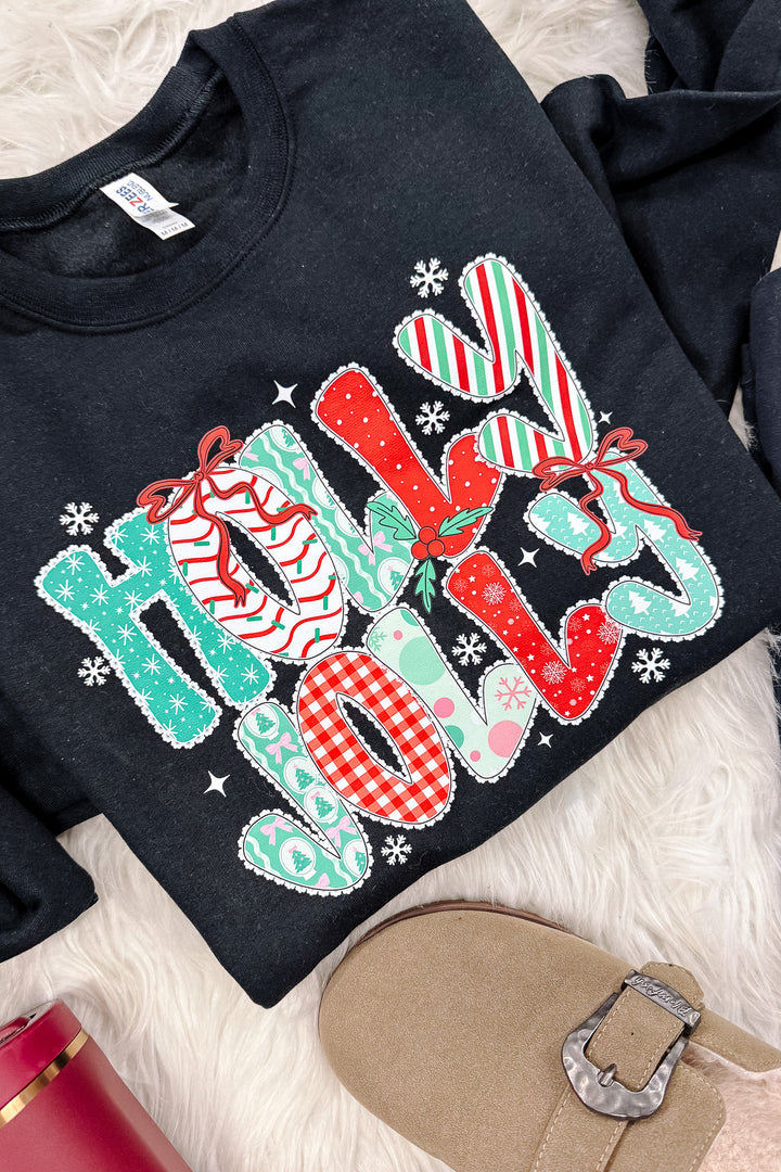 Holly Jolly Graphics Black - Multiple Styles
