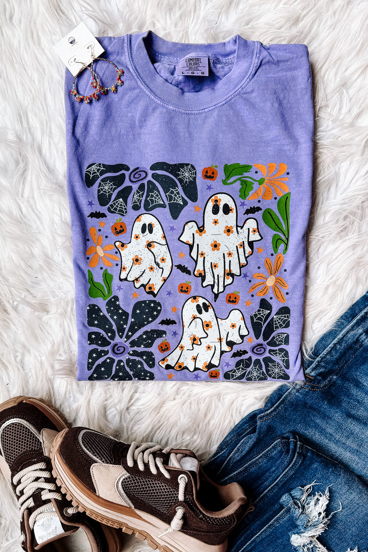 Haunting in Style Graphic Tee - Violet