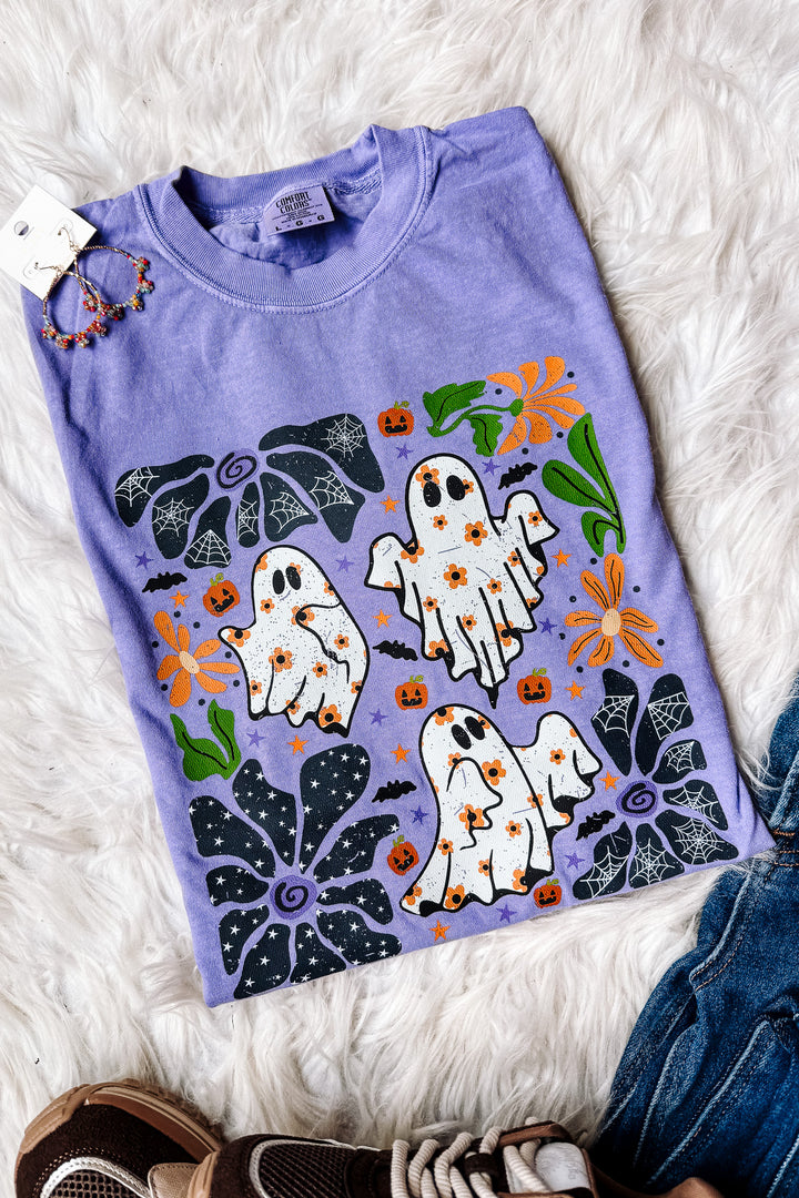 Haunting in Style Graphic Tee - Violet