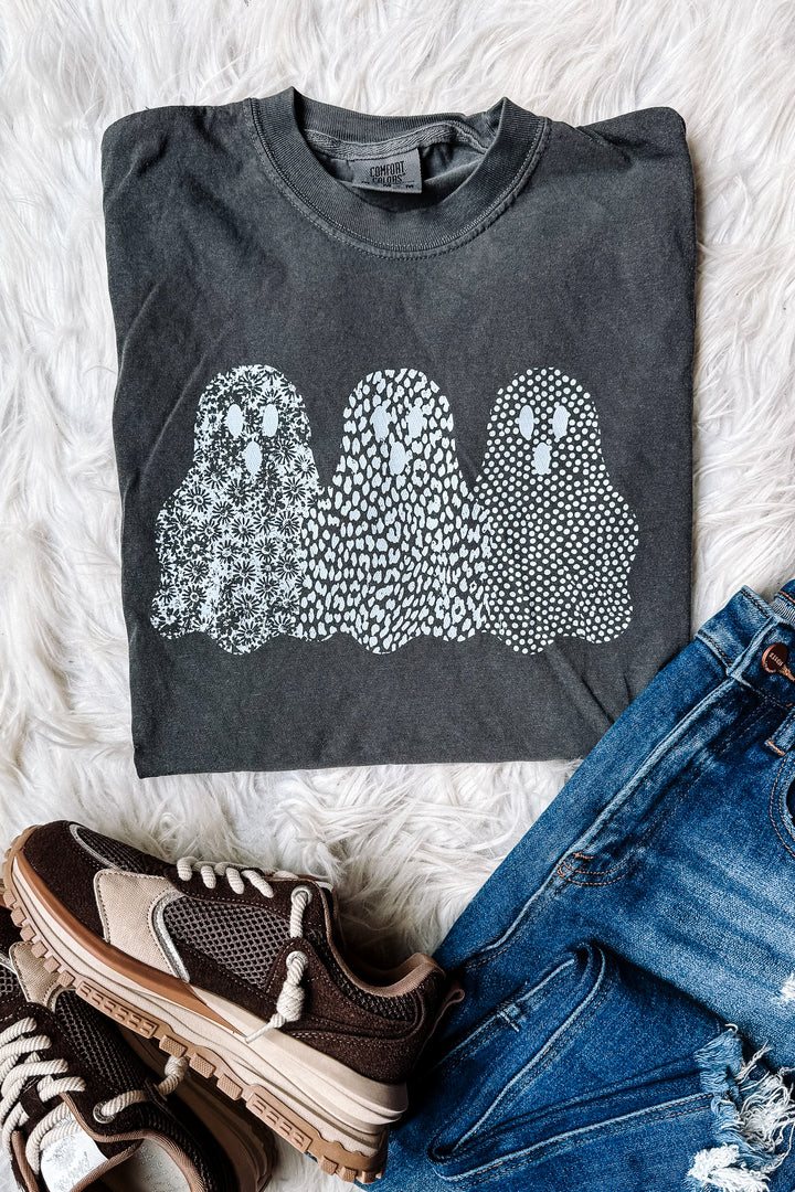 The Boo Crew White Graphic Tee - Pepper