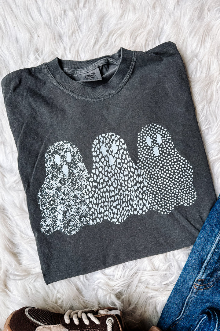 The Boo Crew White Graphic Tee - Pepper