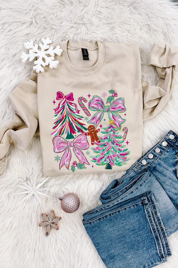 Catch Me If You Can Graphic Sweatshirt - Sand