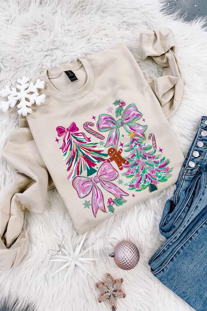 Catch Me If You Can Graphic Sweatshirt - Sand