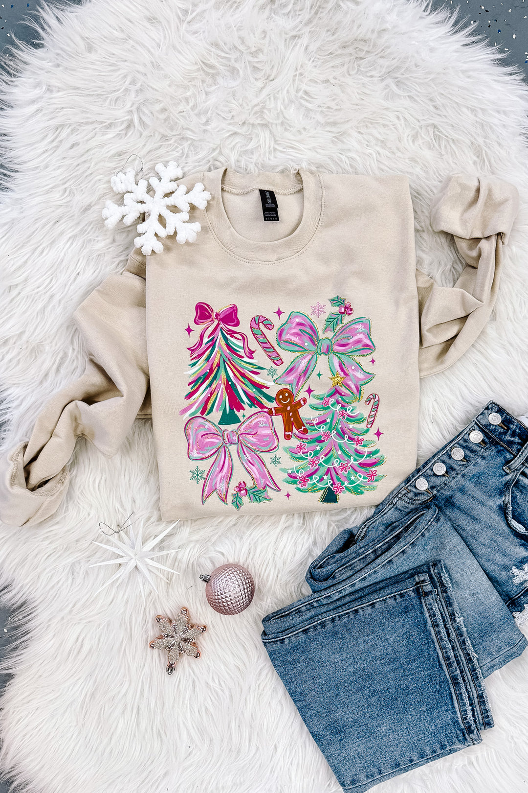 Catch Me If You Can Graphic Sweatshirt - Sand