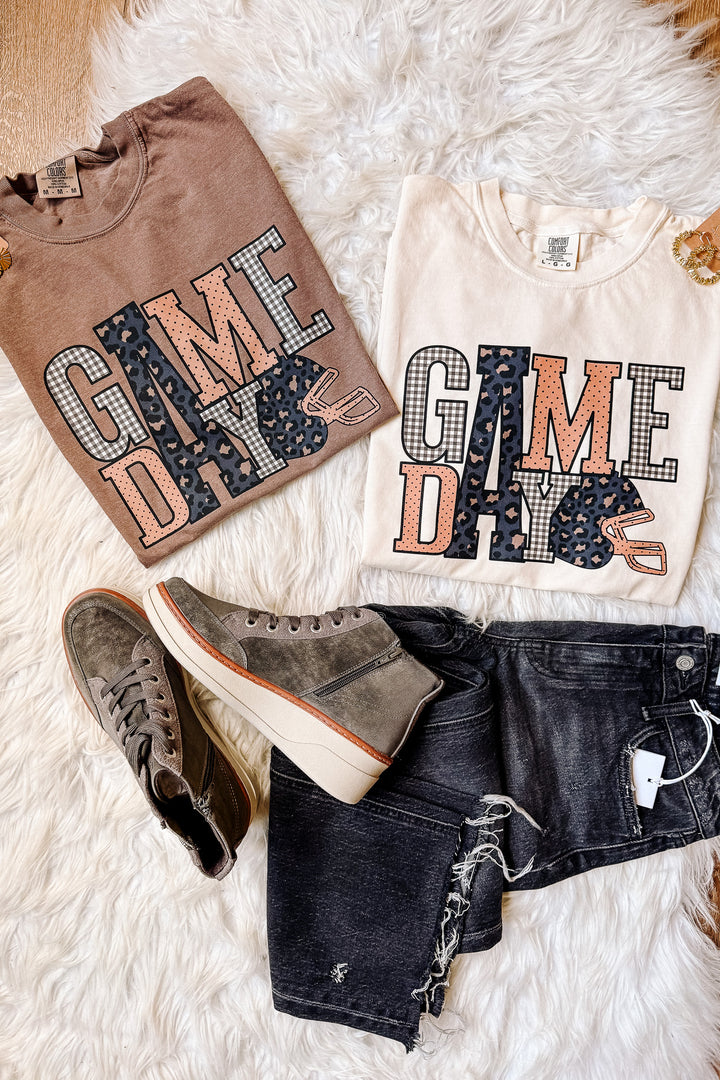 Tall "A" Game Day Patterns Graphic Tee - Multiple Colors