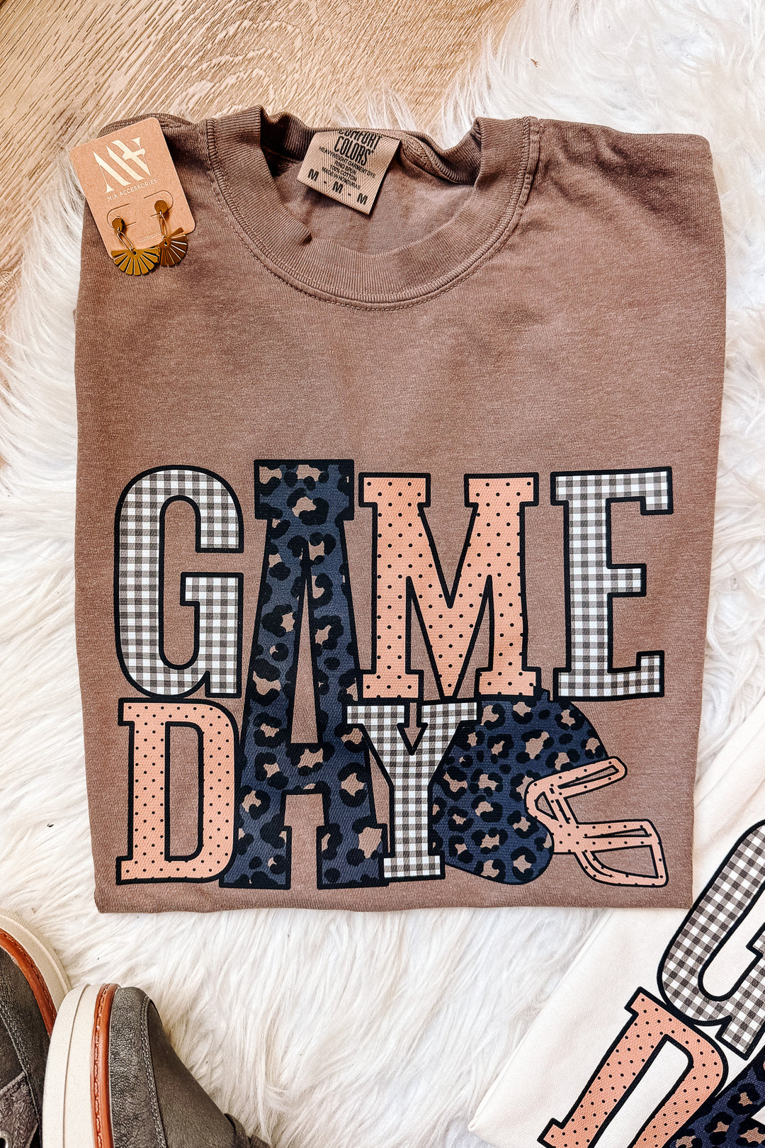 Tall "A" Game Day Patterns Graphic Tee - Multiple Colors