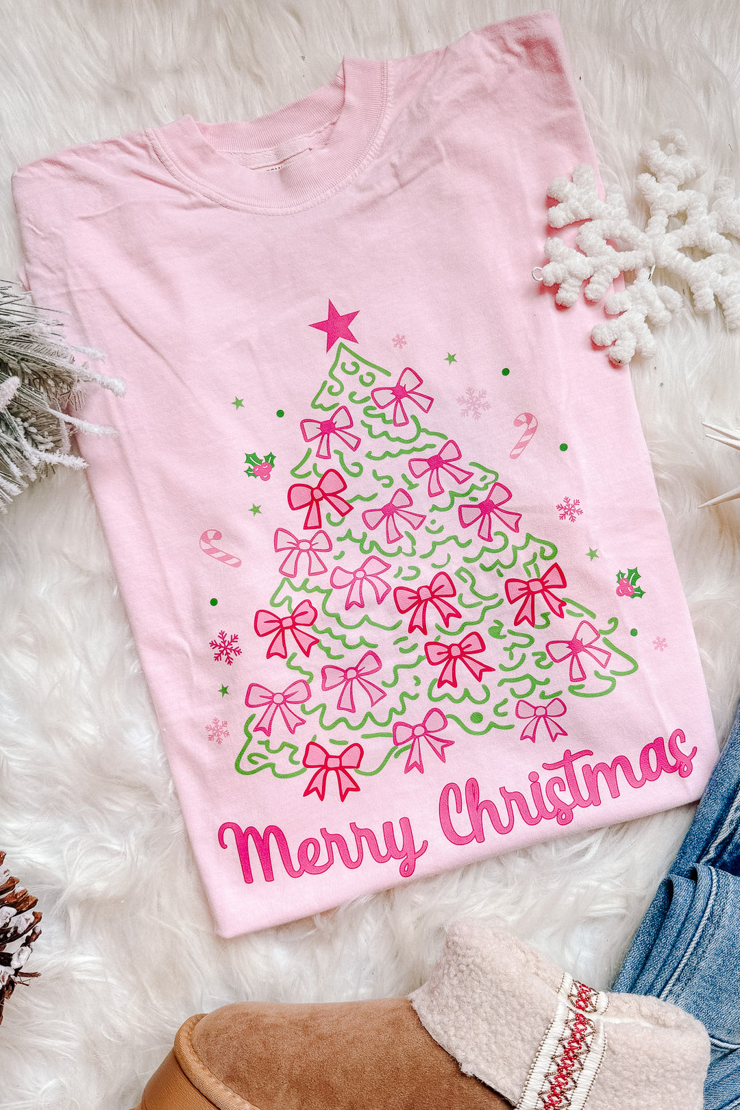 Ribbon Tree Graphic Tee - Blossom