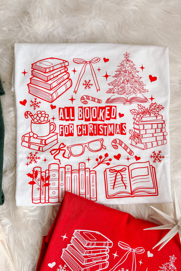 All Booked For Christmas Graphic Tees - Multiple Styles