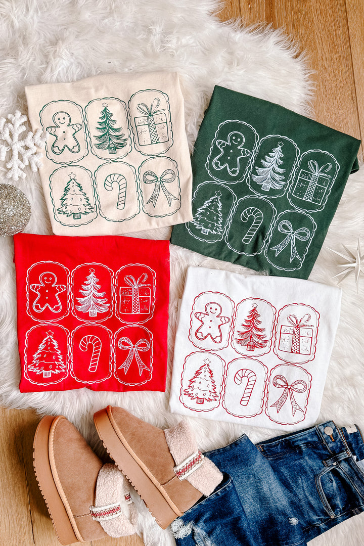 Holiday Icons Graphic Tees - Multiple Styles