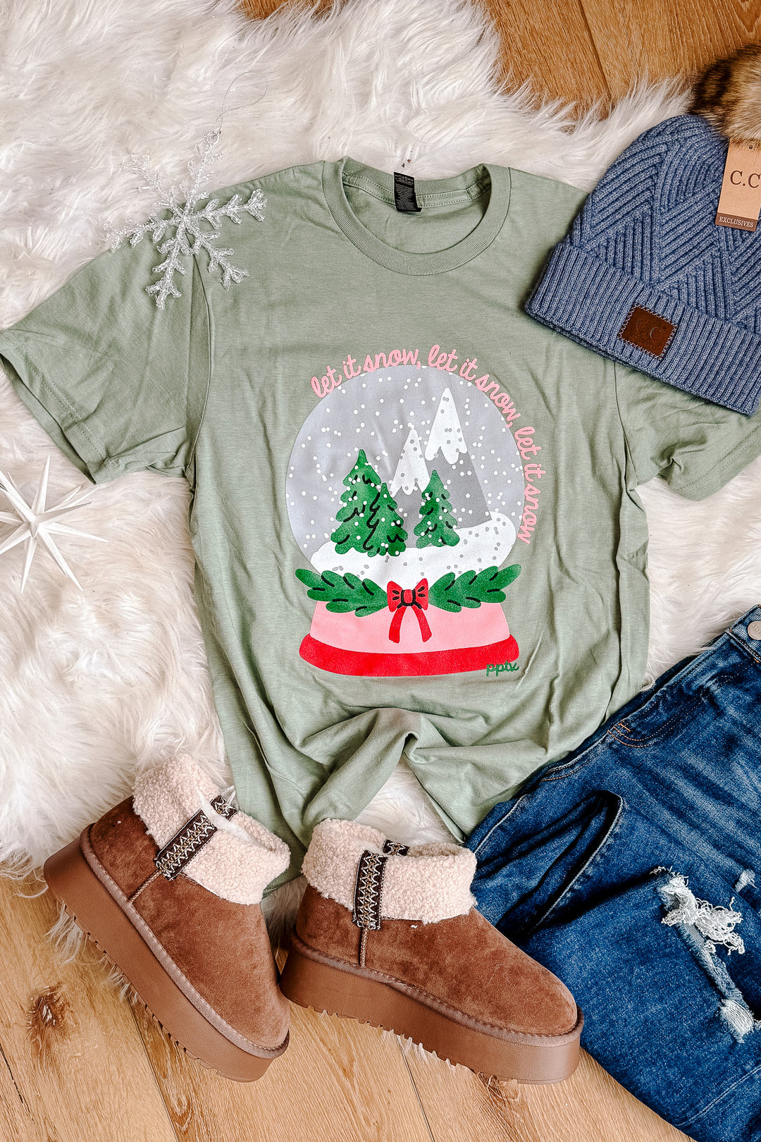 Let It Snowglobe Graphic Tee