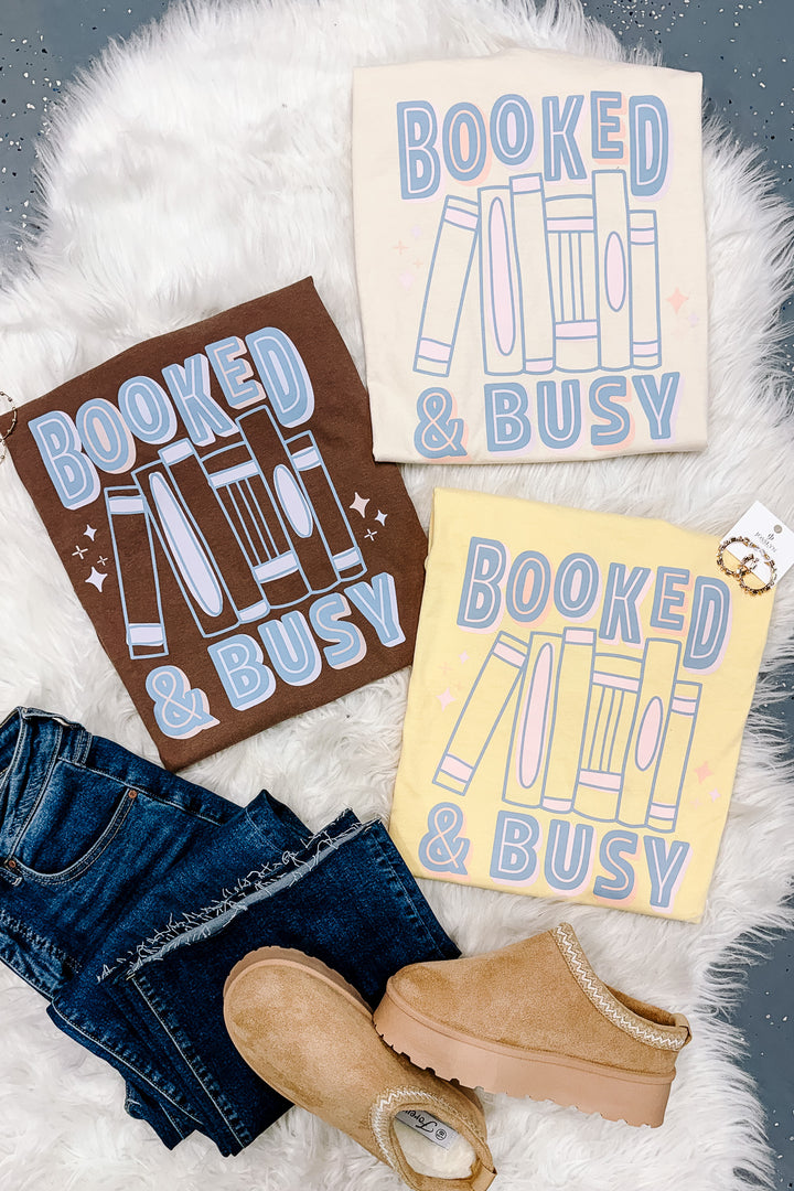Booked & Busy Graphic Tee - Multiple Colors