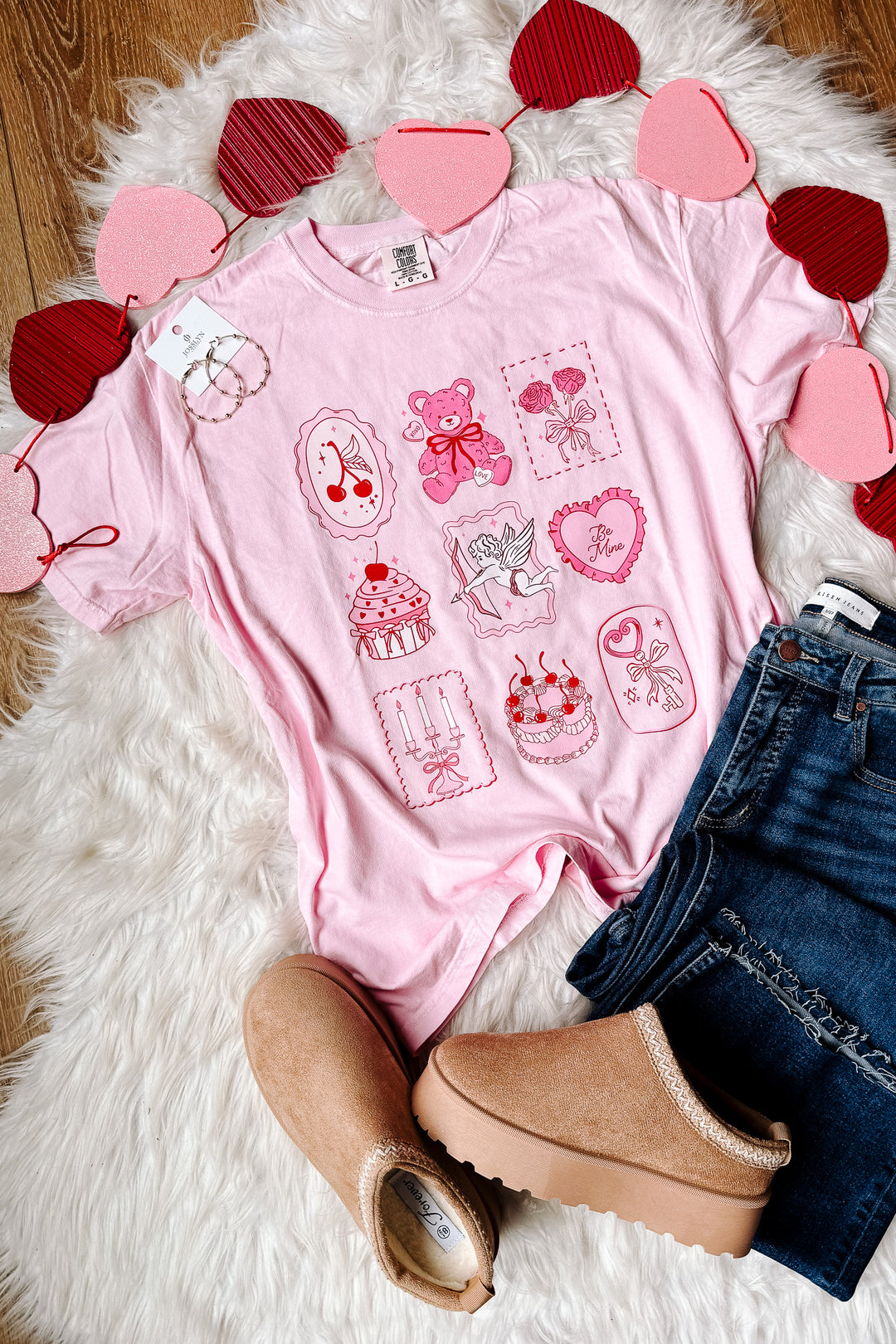 Cupid's Crew Graphic Tee - Blossom