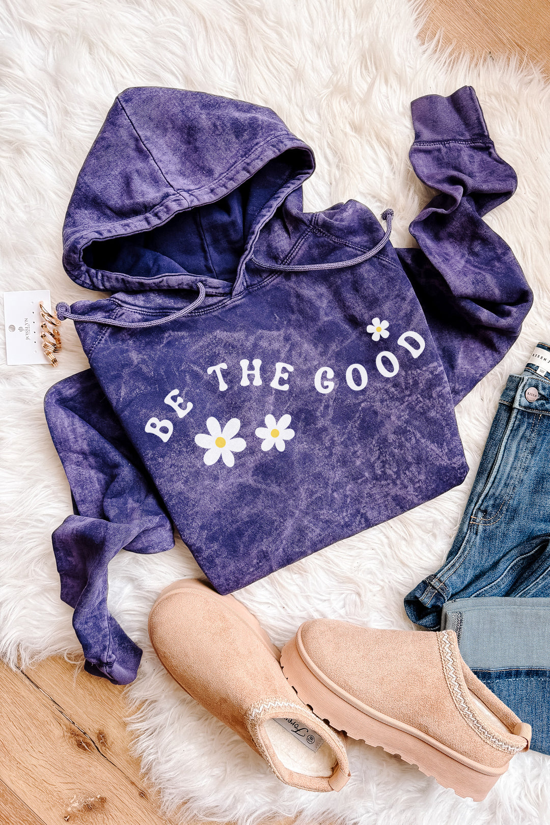 Be The Good Raglan Hoodie - Cloud Purple