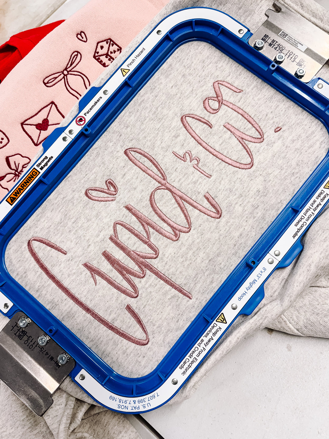 Cupid & Co Embroidered Sweatshirt - Oatmeal Heather