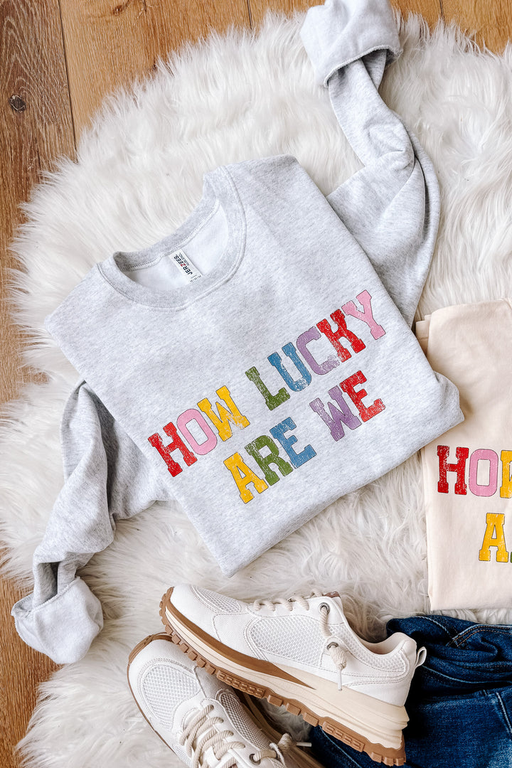 Colorful How Lucky Are We Graphics - Multiple Styles