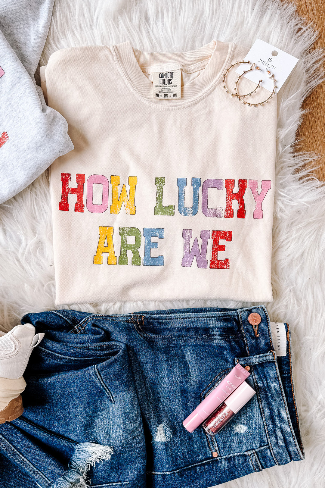 Colorful How Lucky Are We Graphics - Multiple Styles