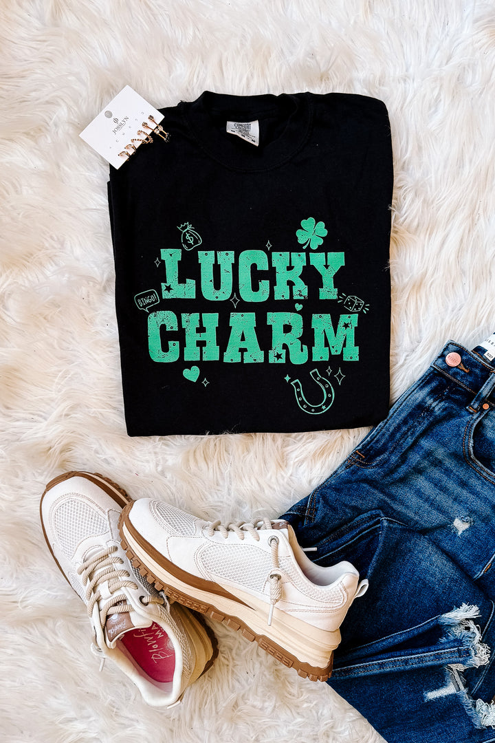 Lucky Charm Graphic Tee - Black