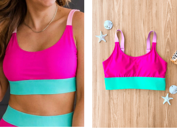*Pre-Order* Mint & Pink Swim Suit