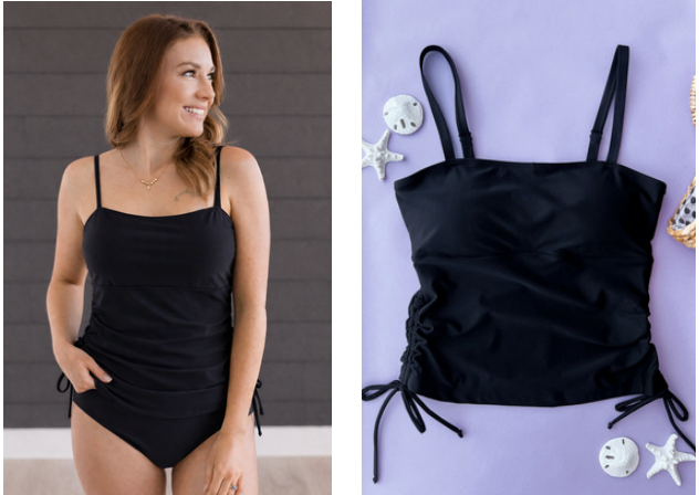 *Pre-Order* Black Tankini Swim Suit