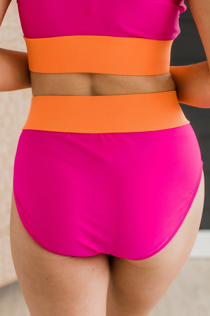 *Pre-Order* Hot Pink & Orange Swim Suit