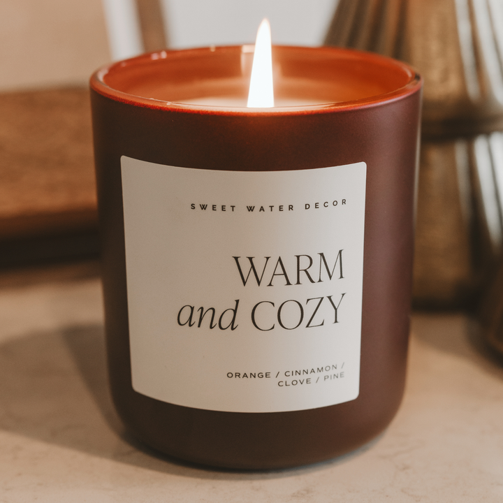 Warm and Cozy 15 oz Soy Candle