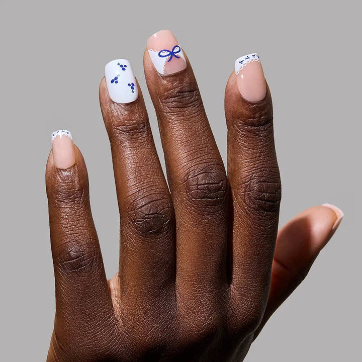 Blue A Kiss Press-On Nails | Short Squoval