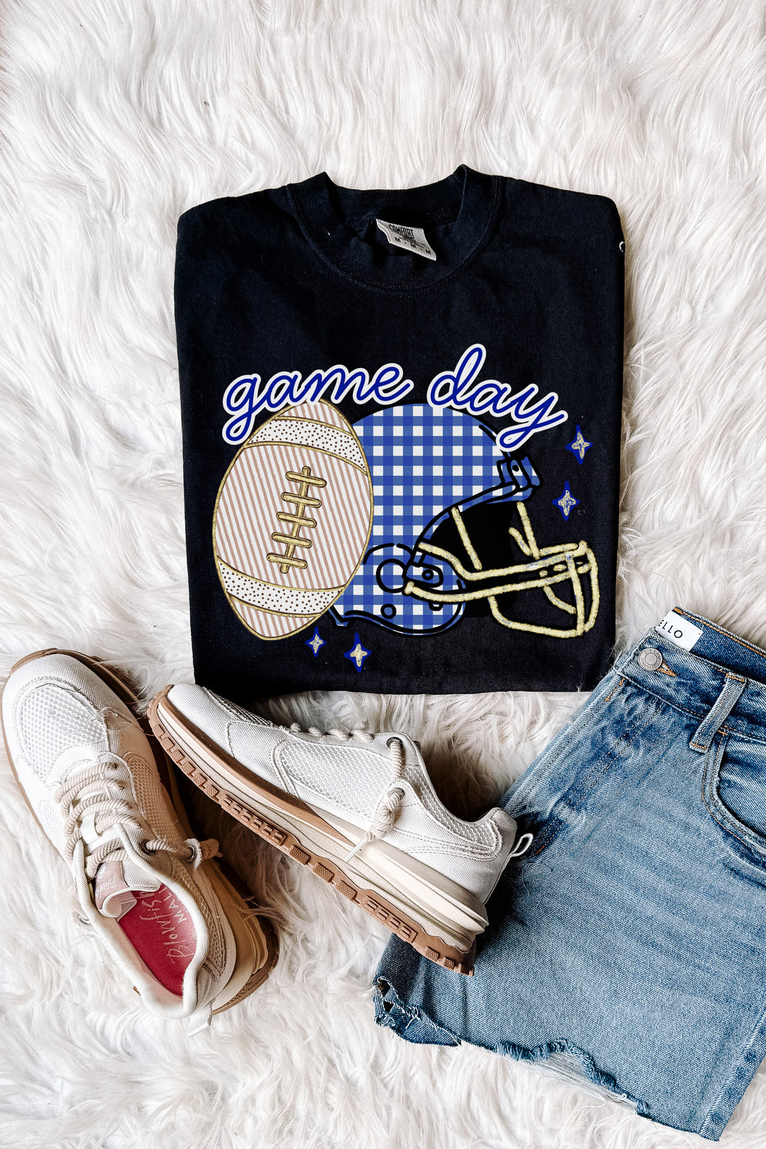 Game Day Football Helmet Graphic Tee - Multiple Colors