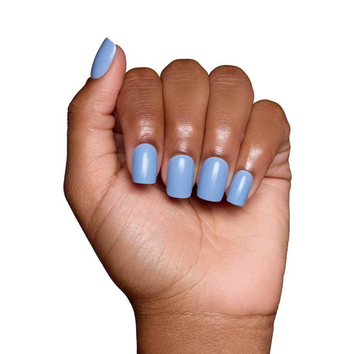Cashmere Blue Press-On Nails | Short Squoval