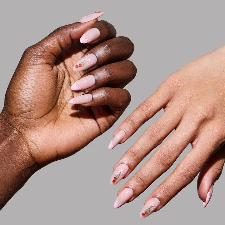 Cherry Bow Press-On Nail