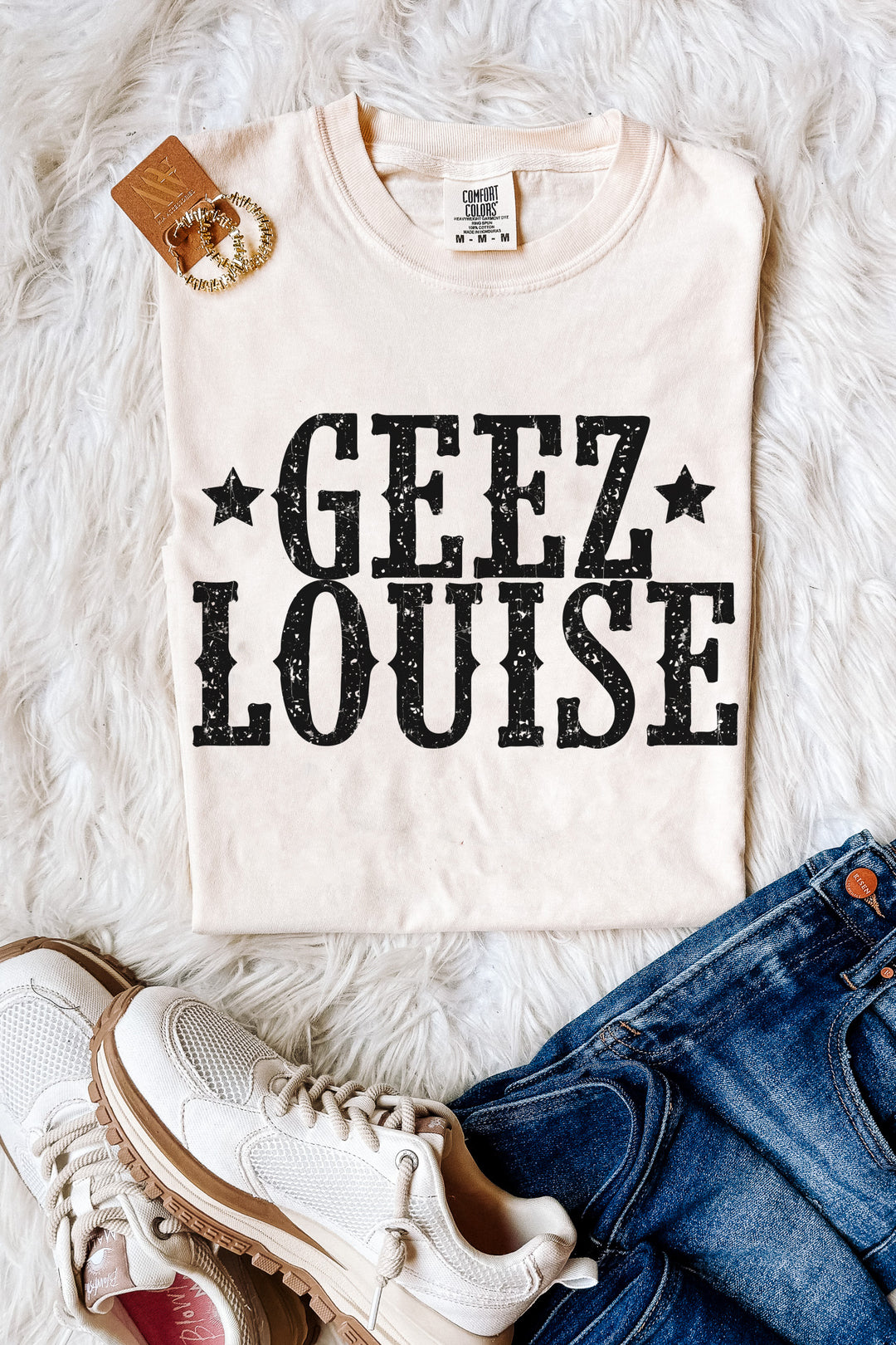 Geez Louise Graphic Tee - Ivory