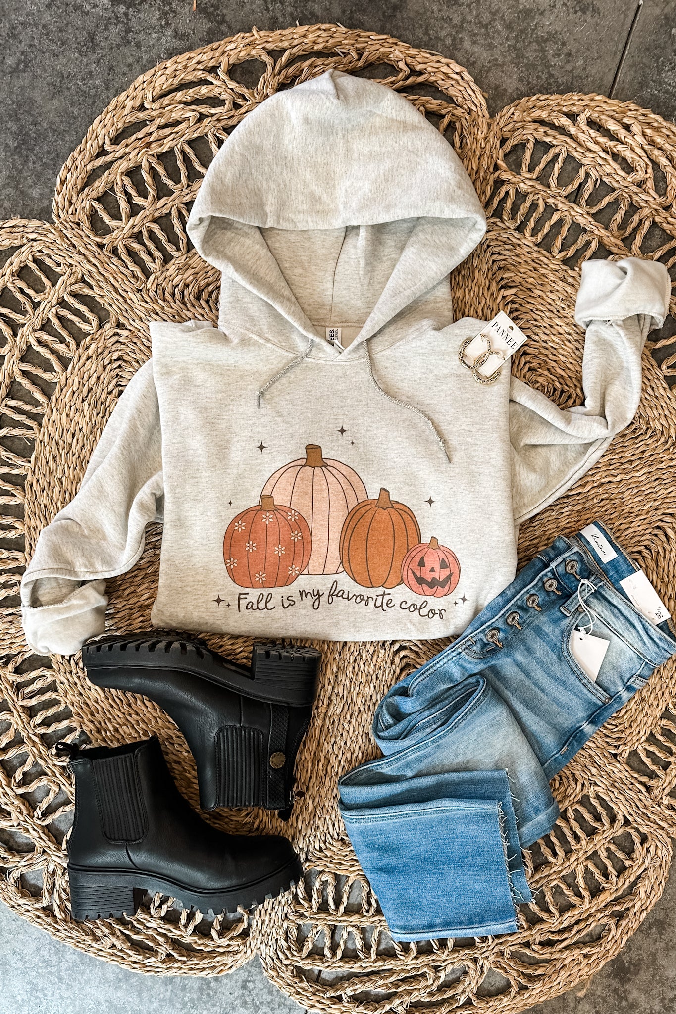 Fall Is My Favorite Color Hooded Sweatshirt - Oatmeal Heather