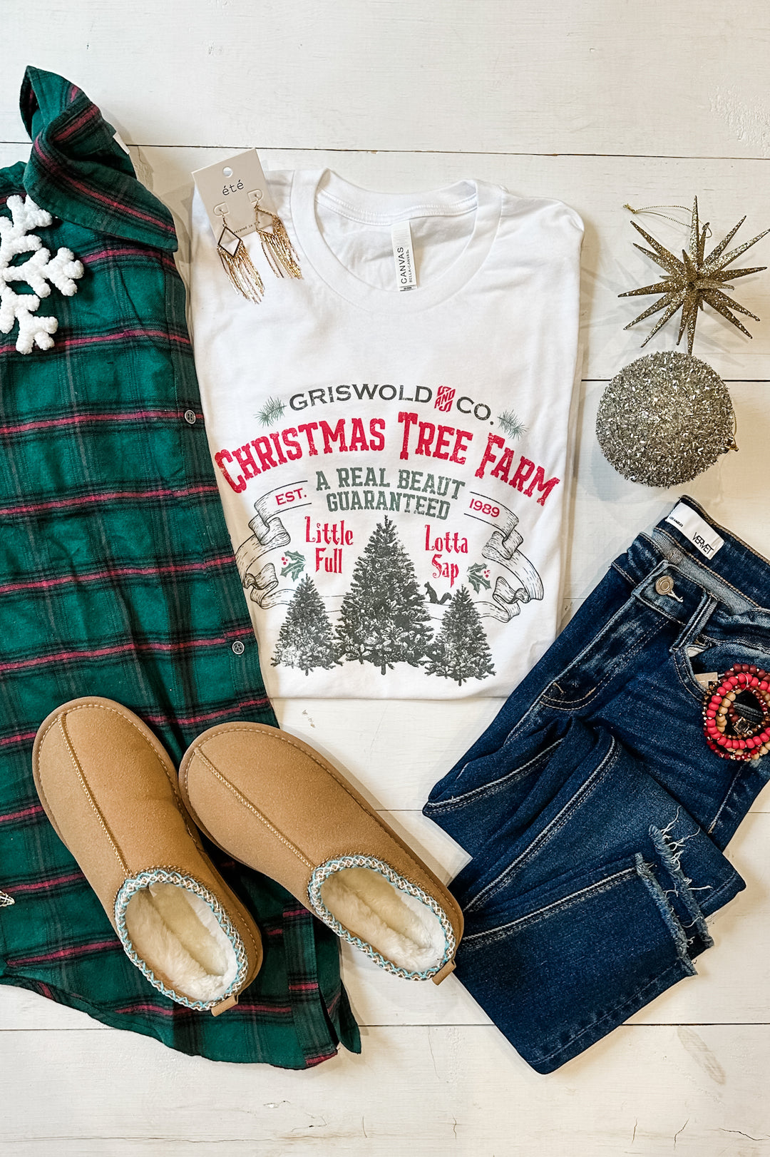 Little Full Lotta Sap Graphic Tee - White
