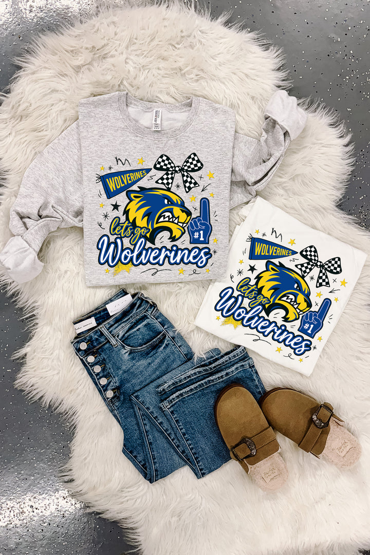 *SWEATSHIRT* School Mascot Spirit Graphics