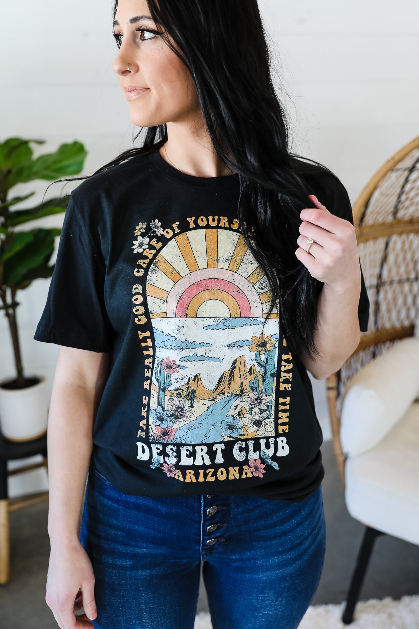 Desert Club Graphic Tee - Black
